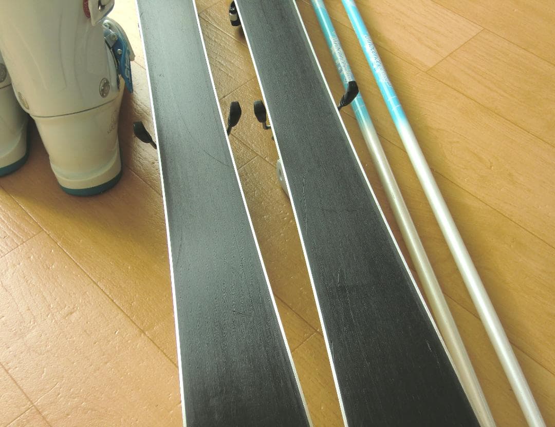 ■■送料無料■Slatnar■子供用スキーセット■板120靴22.5■WAX済■