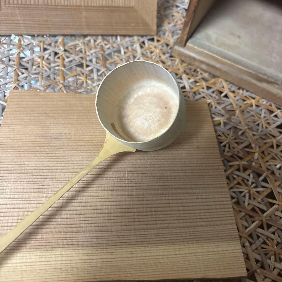茶道具 セット 木箱入り 抹茶碗 水指 棗 柄杓 旅茶道具 アンティーク