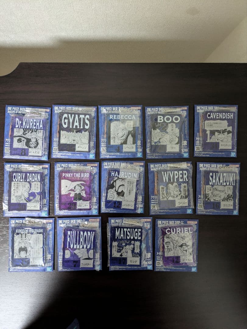 ワンピースベースショップ 366 アクリルブロック バースデー　14個セット売り