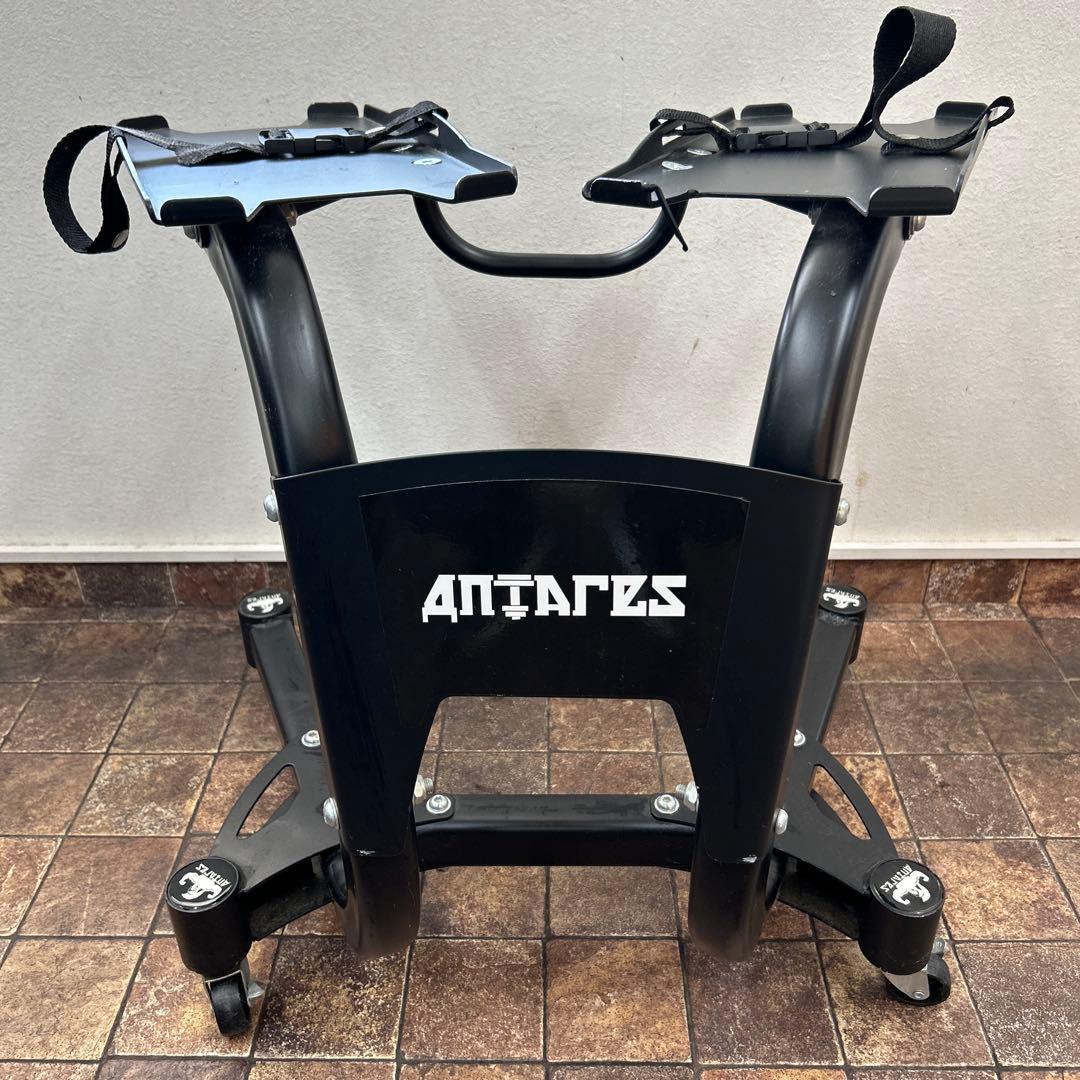 引き取り限定ANTARES ダンベルスタンド 可動式 黒