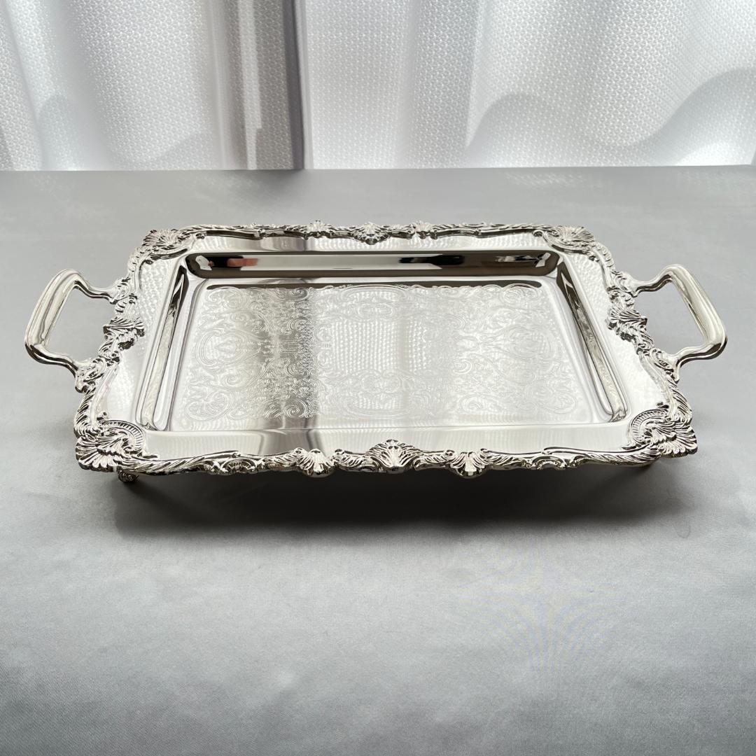 【VINERS】 ギャラリートレー 44cm 装飾フット / ハンドル