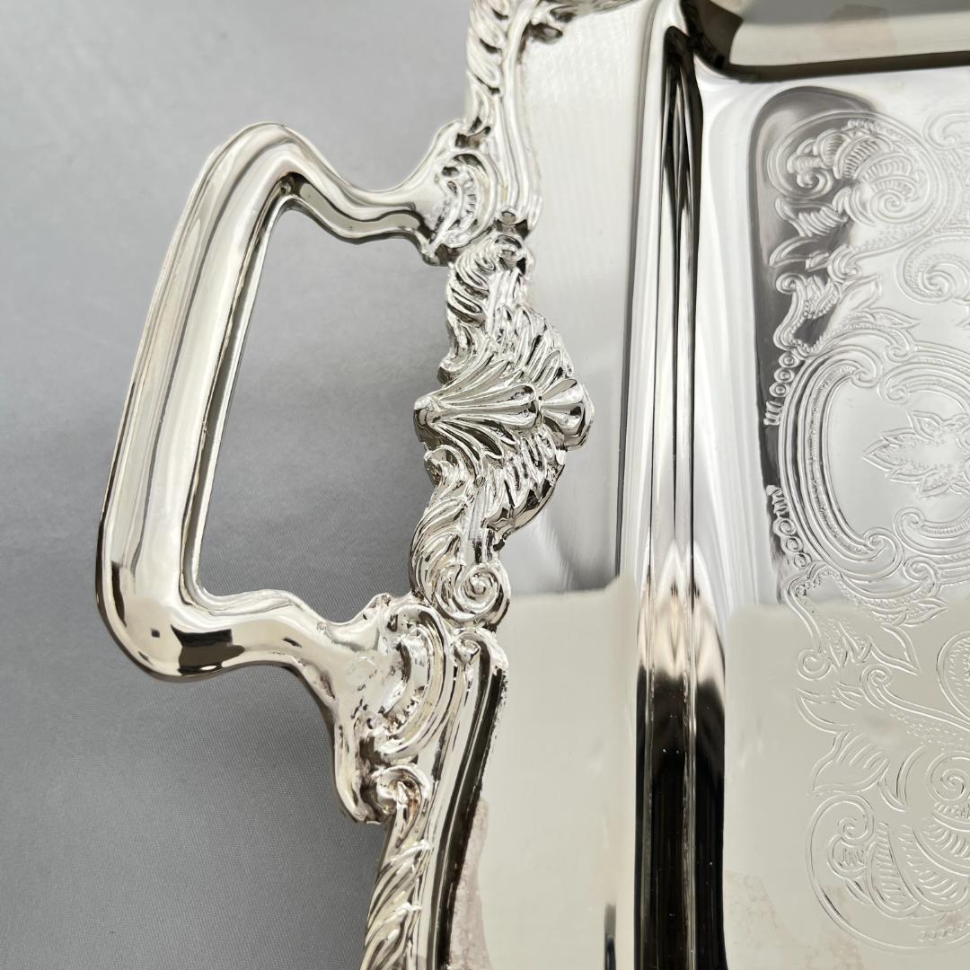 【VINERS】 ギャラリートレー 44cm 装飾フット / ハンドル