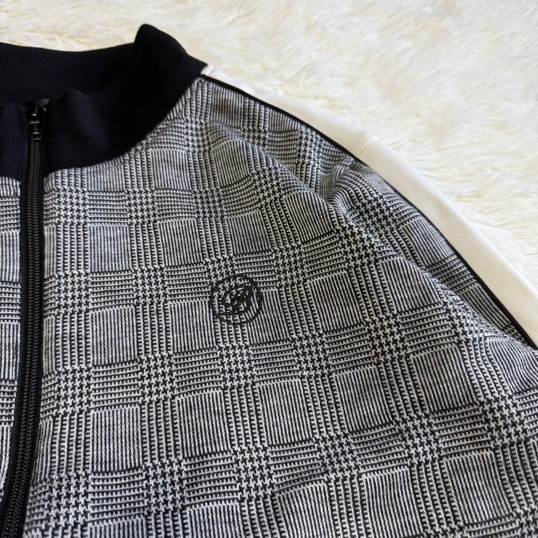 【バンデルゴルフ】美品 ジップジャケット グレンチェック Lサイズ メンズ