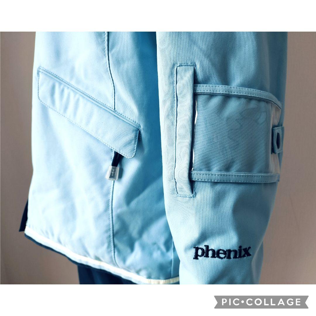 極美品 Miss Phenix スキーウェア上下レディースM 水色×紺　高機能