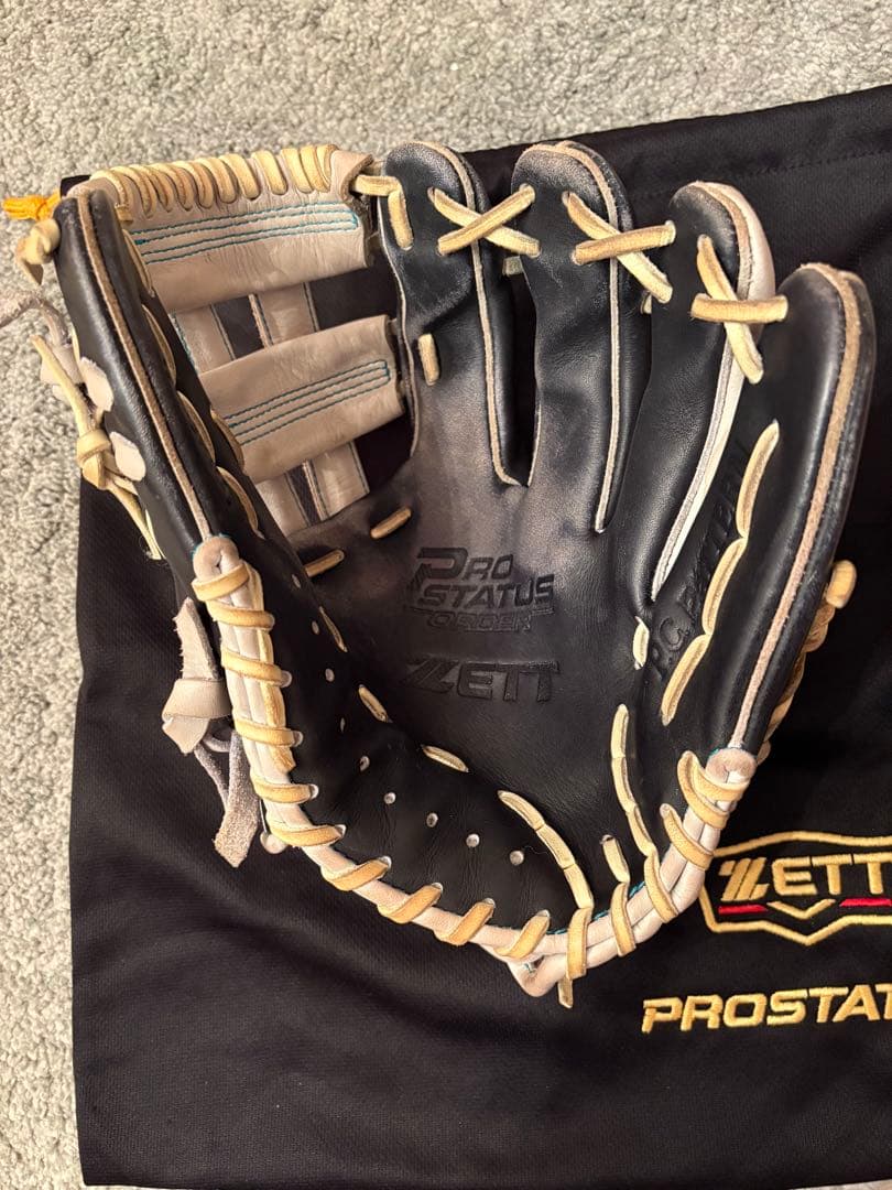 ZETT プロステータス　軟式オーダーグローブ