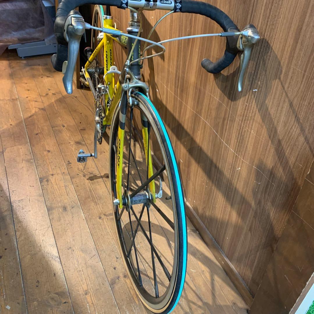 GIANT TCR-1 2000 ロードバイク イエロー 2×9ギア Sサイズ