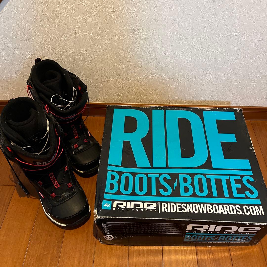 RIDE スノーボードブーツ ブラック/レッド 27.5㎝