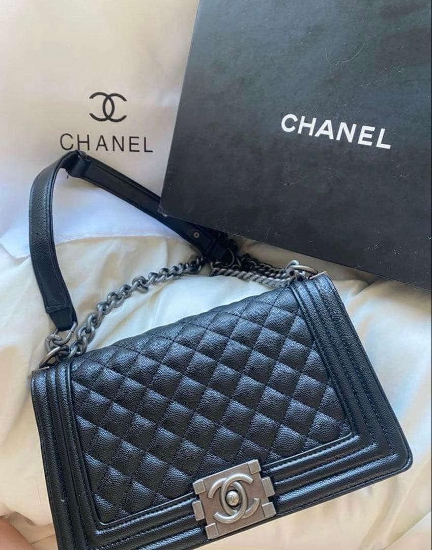 ノベルティグッズ✨CHaNel ブラック キルティングバッグ 黒