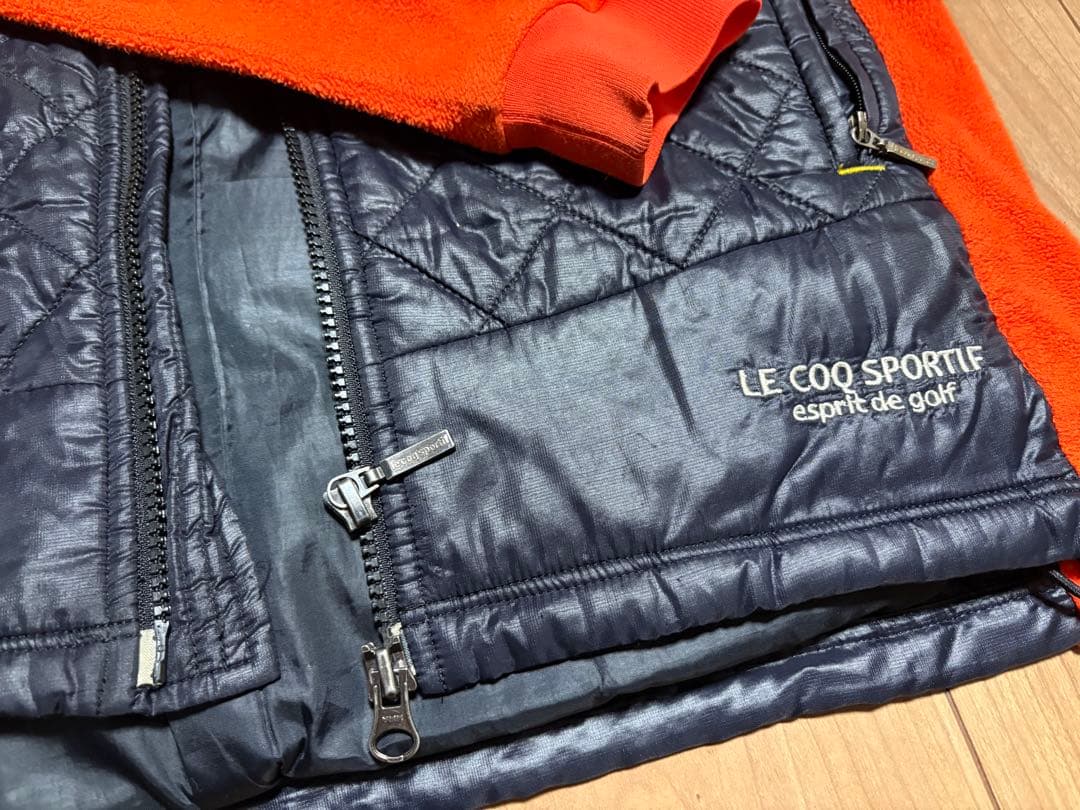 LE COQ SPORTIF ゴルフジャケット ネイビー/オレンジ