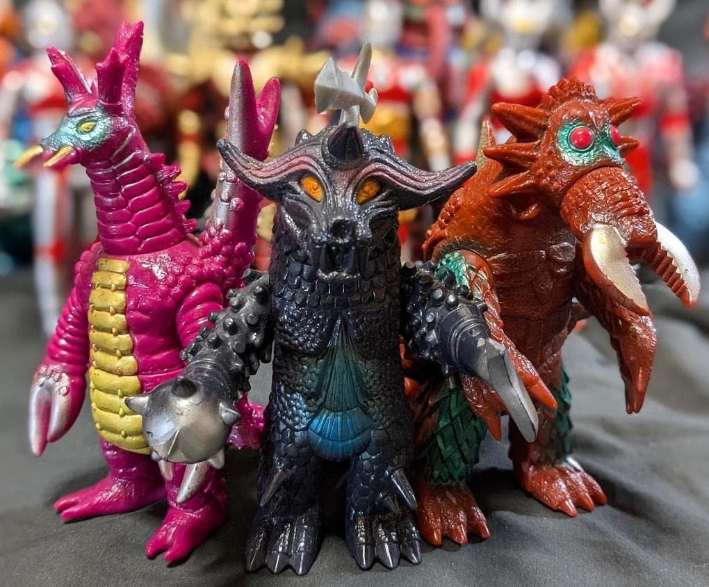 ウルトラマンＡ＆登場超獣・異次元人（バンダイ）ソフビ18体セット＋１