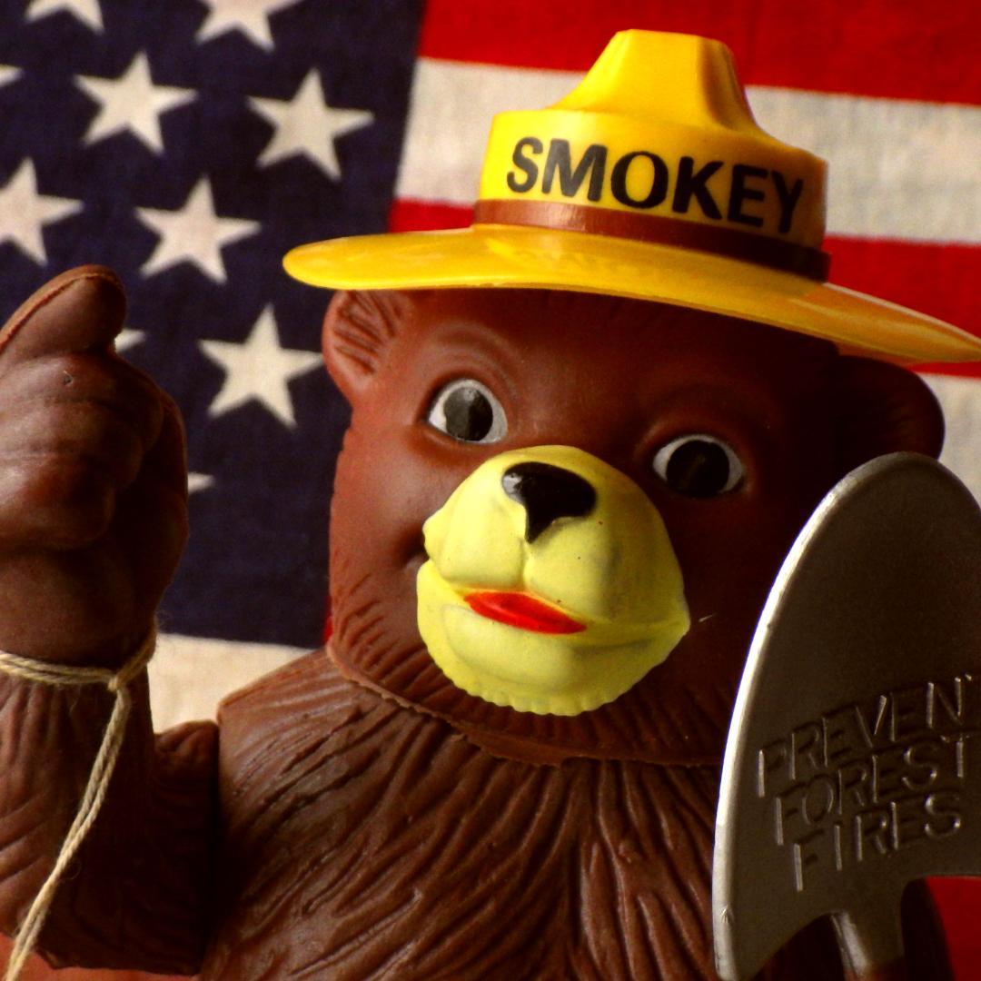 タグ付★ビンテージ 1970's DAKINスモーキーベア フィギュアソフビ人形