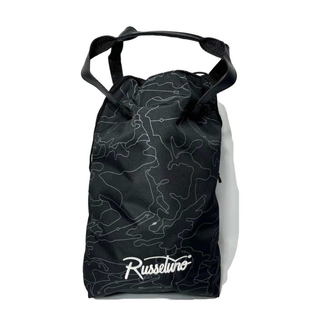 新品 ラッセルノ ゴルフ グラフィック シューズケース ブラック フリーサイズ