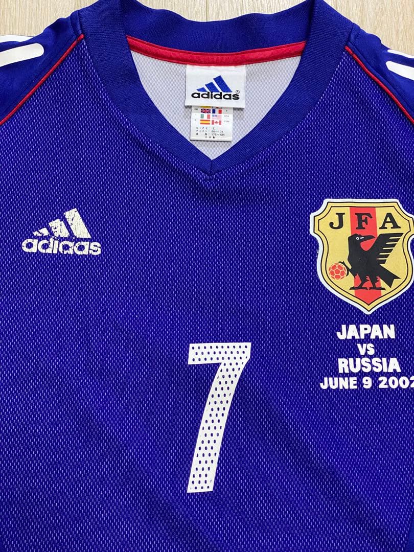 2002 日本代表 中田英寿 サッカー W杯 レプリカユニフォーム サイズL