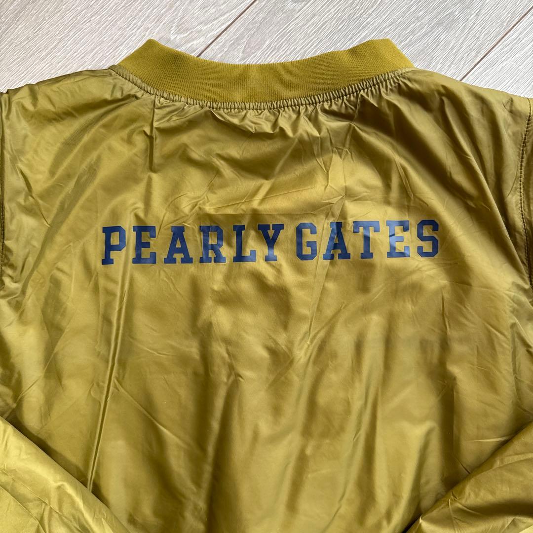 (美品) パーリーゲイツ 4wayリバーシブル 中綿ジャケット／袖取外可 秋冬物