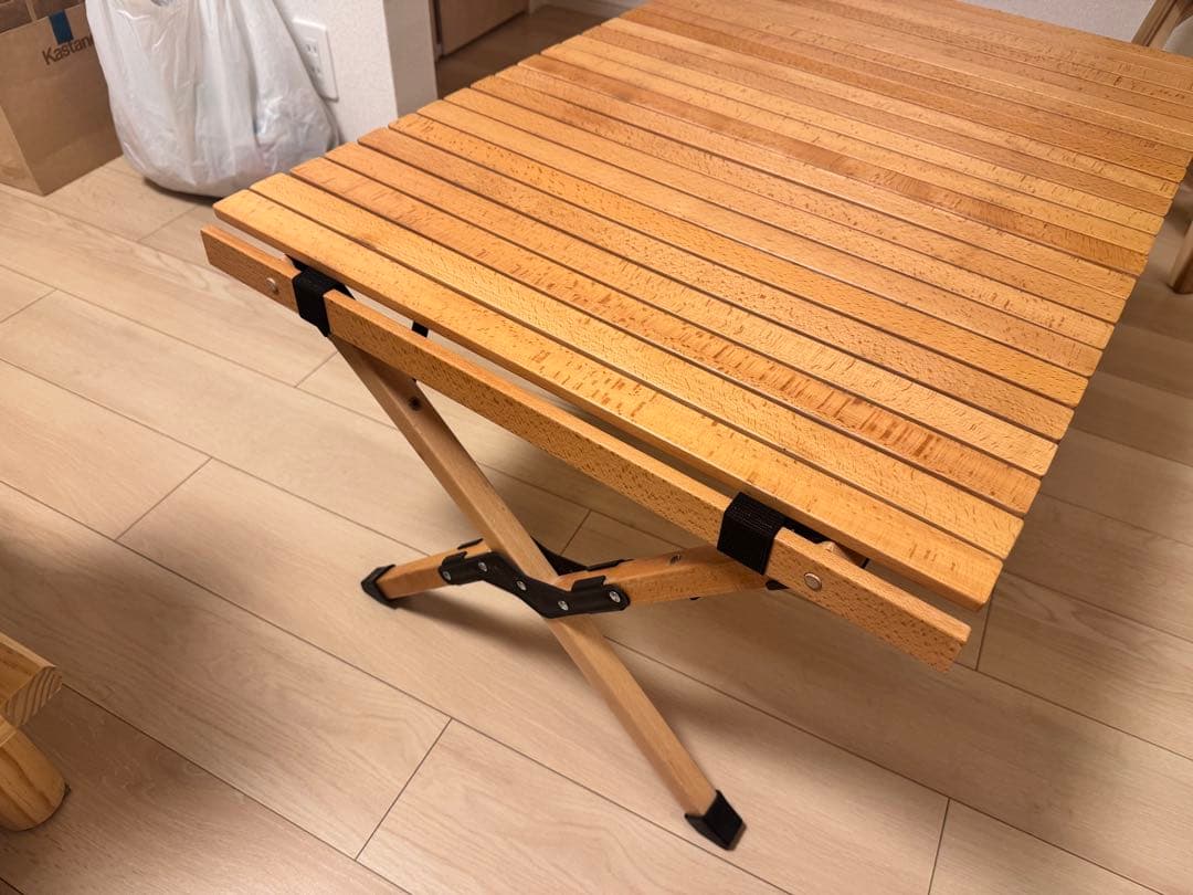 ハイランダー　ウッドロールテーブル90