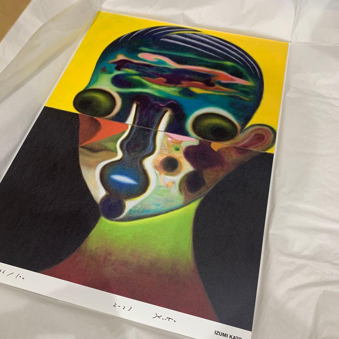 Izumi Kato 加藤泉サインポスター ED100 2枚セット、同ナンバー