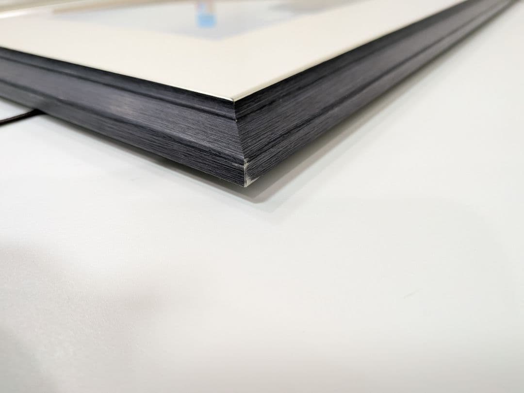 1月限定価格【シルクスクリーン版画】吉岡浩太郎　ホワイトクリスマス　額付き