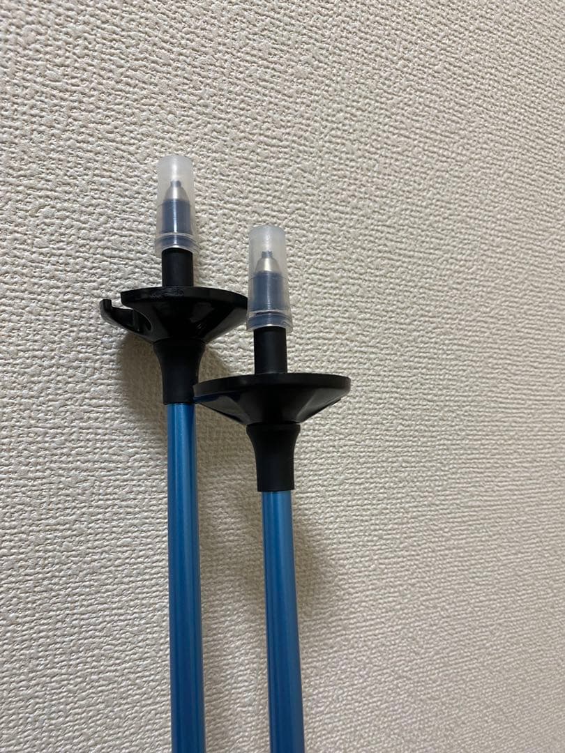 ⭐︎新品・未使用品　OGASAKA スキー ストック ブラック/ホワイト/ブルー