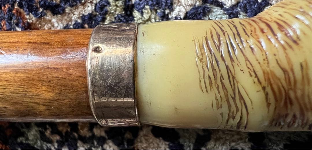 ステッキ杖【スネークウッド、12金】