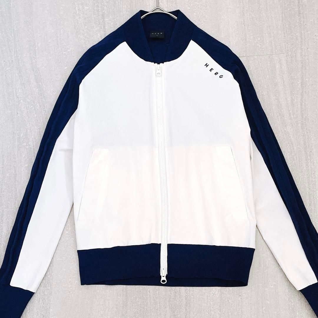 HERG1 エルグワン プリーツジップアップ ゴルフ ブルゾン