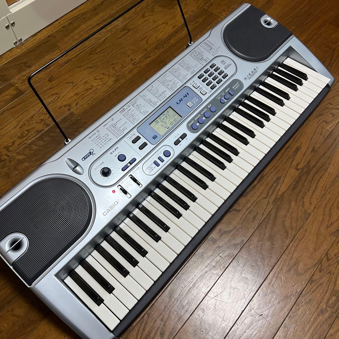 カシオ　CASIO 電子キーボード 電子ピアノ LK-41 ヒカリナビゲーション
