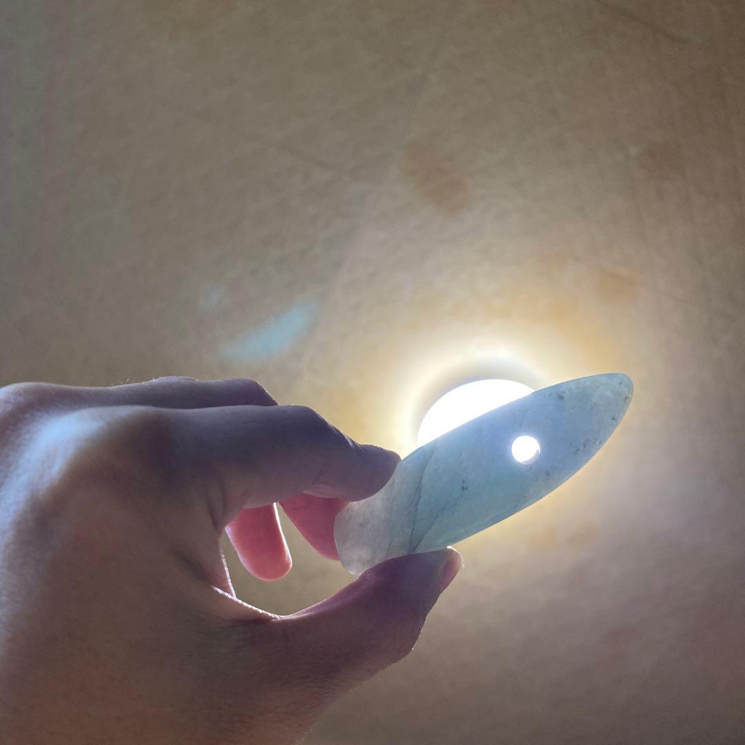 淡翠大珠◆神秘の護符◆73mm◆コレクターアイテム