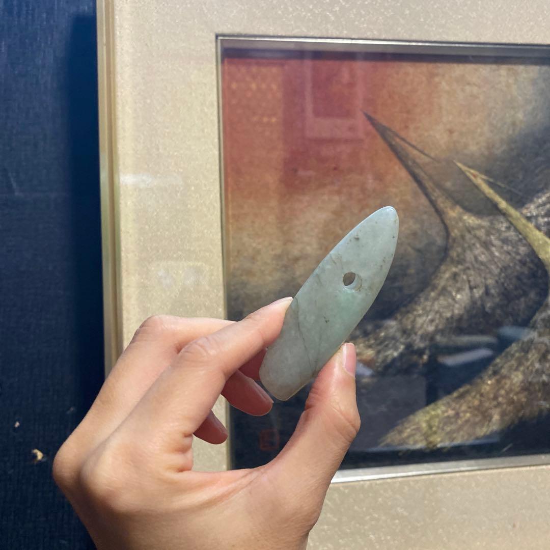 淡翠大珠◆神秘の護符◆73mm◆コレクターアイテム