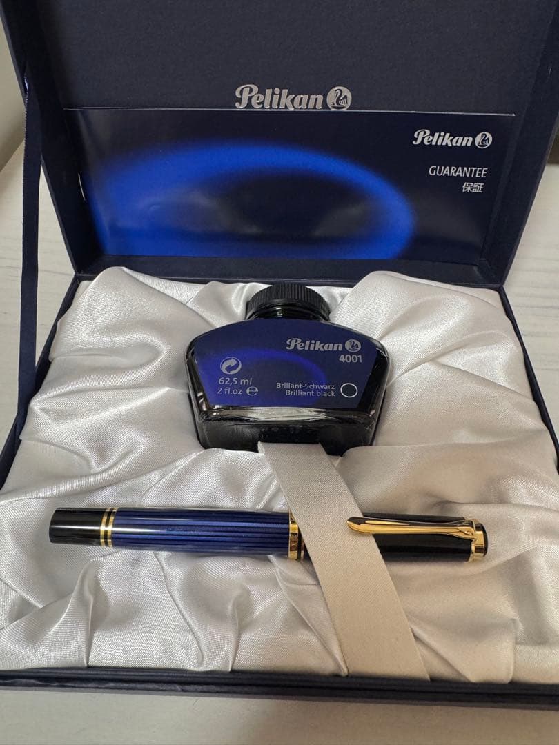 チャイ Pelikan M400ブルーストライプ ペリカン スーべレーン