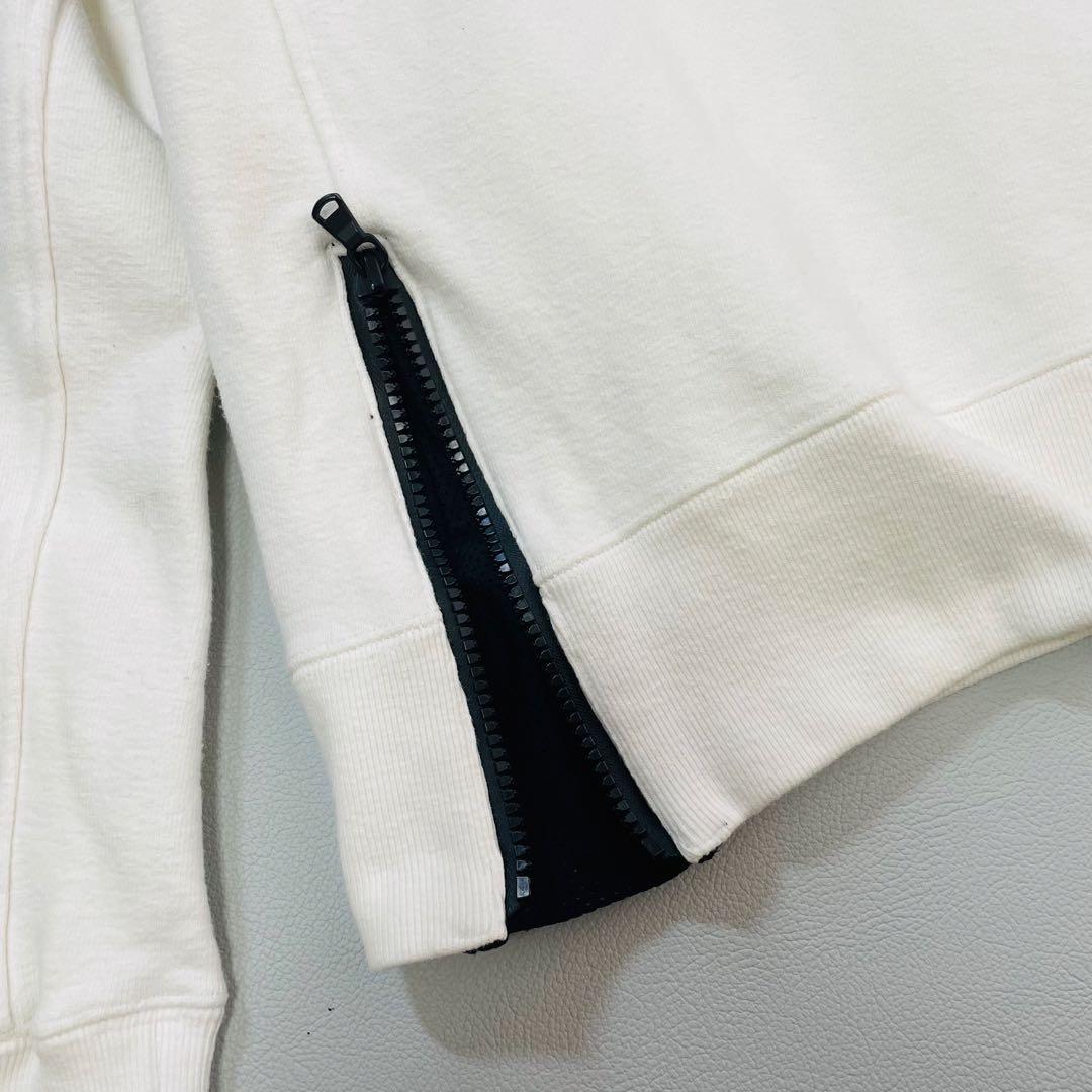 6373 TFW49 クルーネックスウェット　サイドジップ　ホワイト