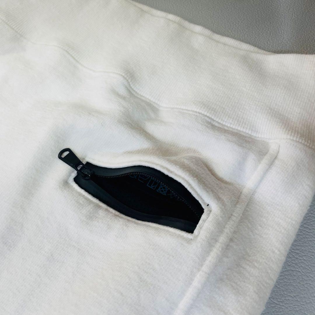 6373 TFW49 クルーネックスウェット　サイドジップ　ホワイト