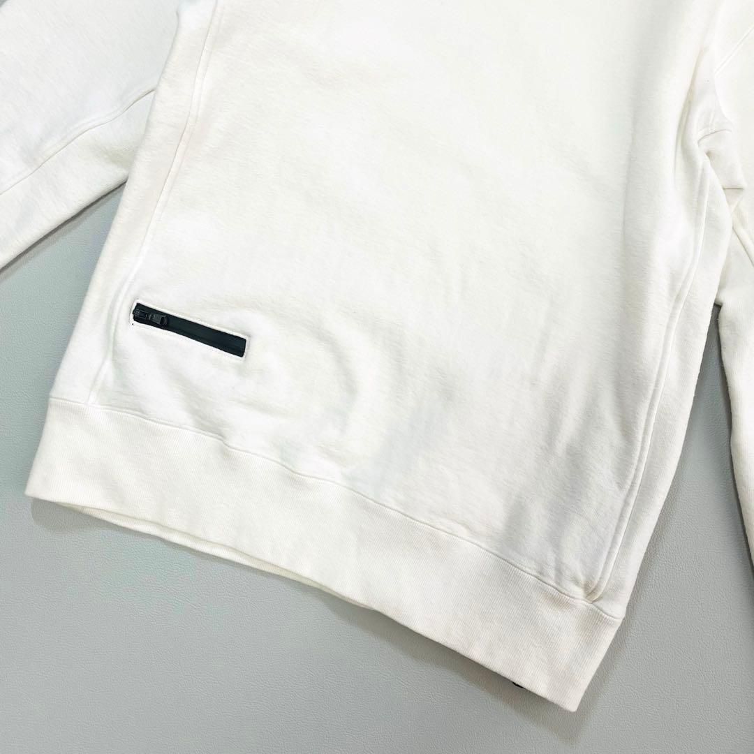 6373 TFW49 クルーネックスウェット　サイドジップ　ホワイト