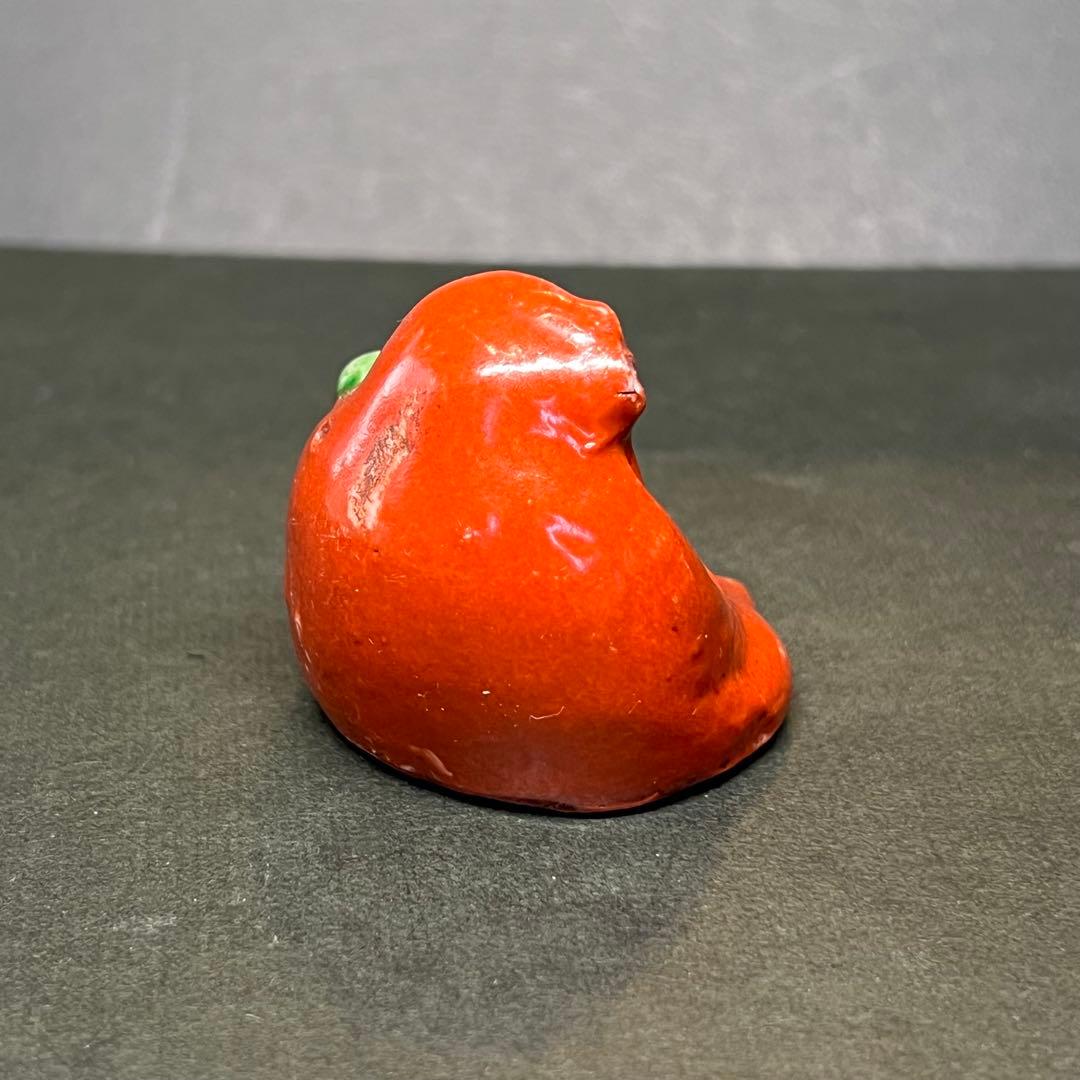 江戸後期〜明治期 古陶 達磨 水滴◎赤釉 だるま 書道具◎文房四宝◎古道具庵々