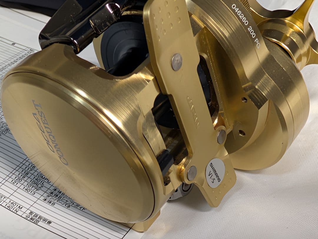 ハンドル無し　シマノ 管798GP　23オシアコンクエスト200PG 右ハンドル