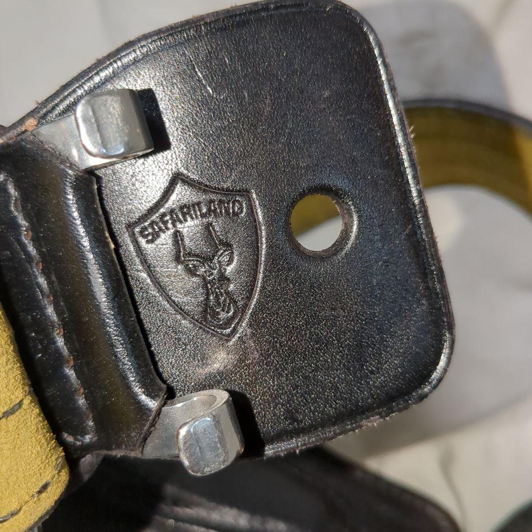 USポリス バスケット織り レザーガンベルト一式　オール実物