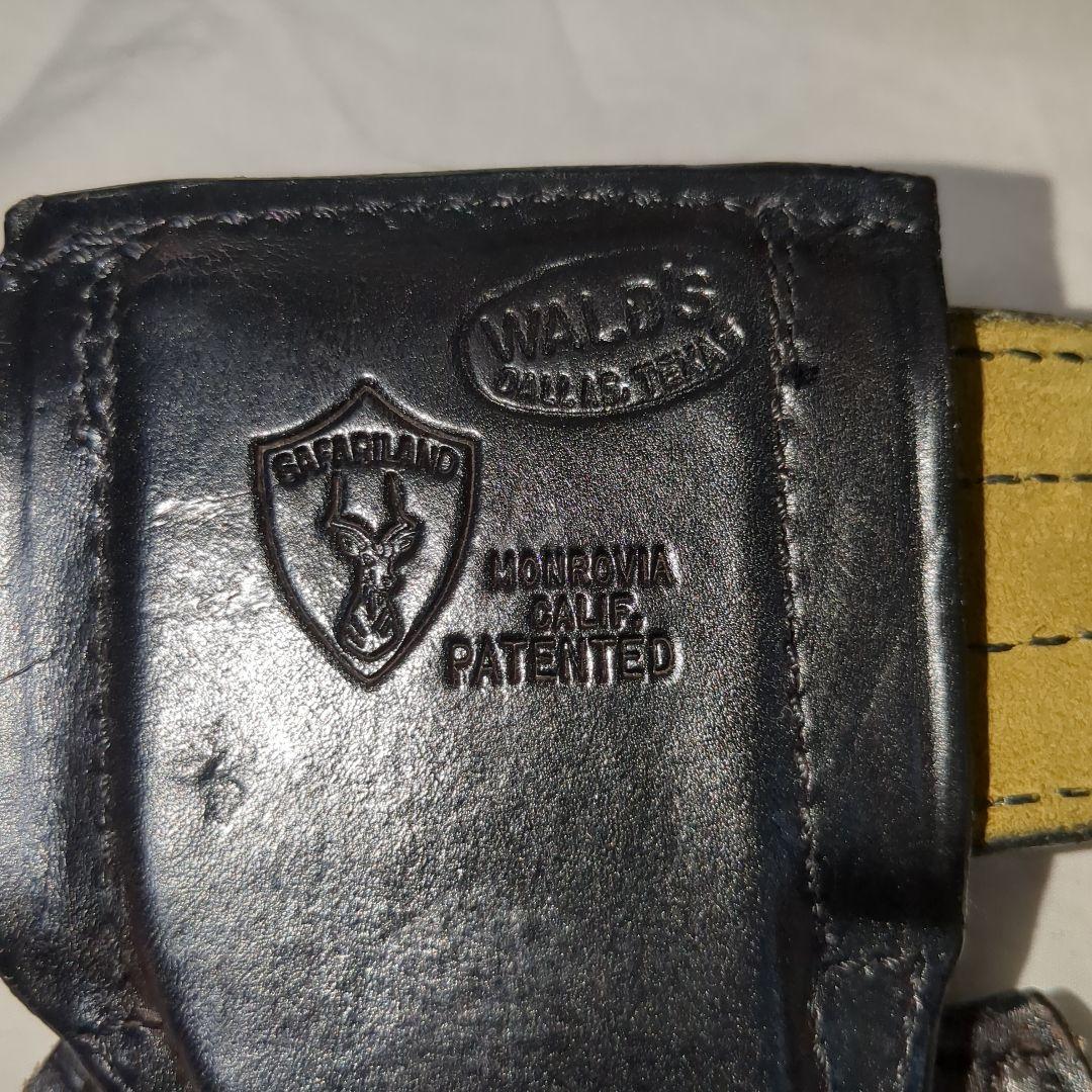 USポリス バスケット織り レザーガンベルト一式　オール実物