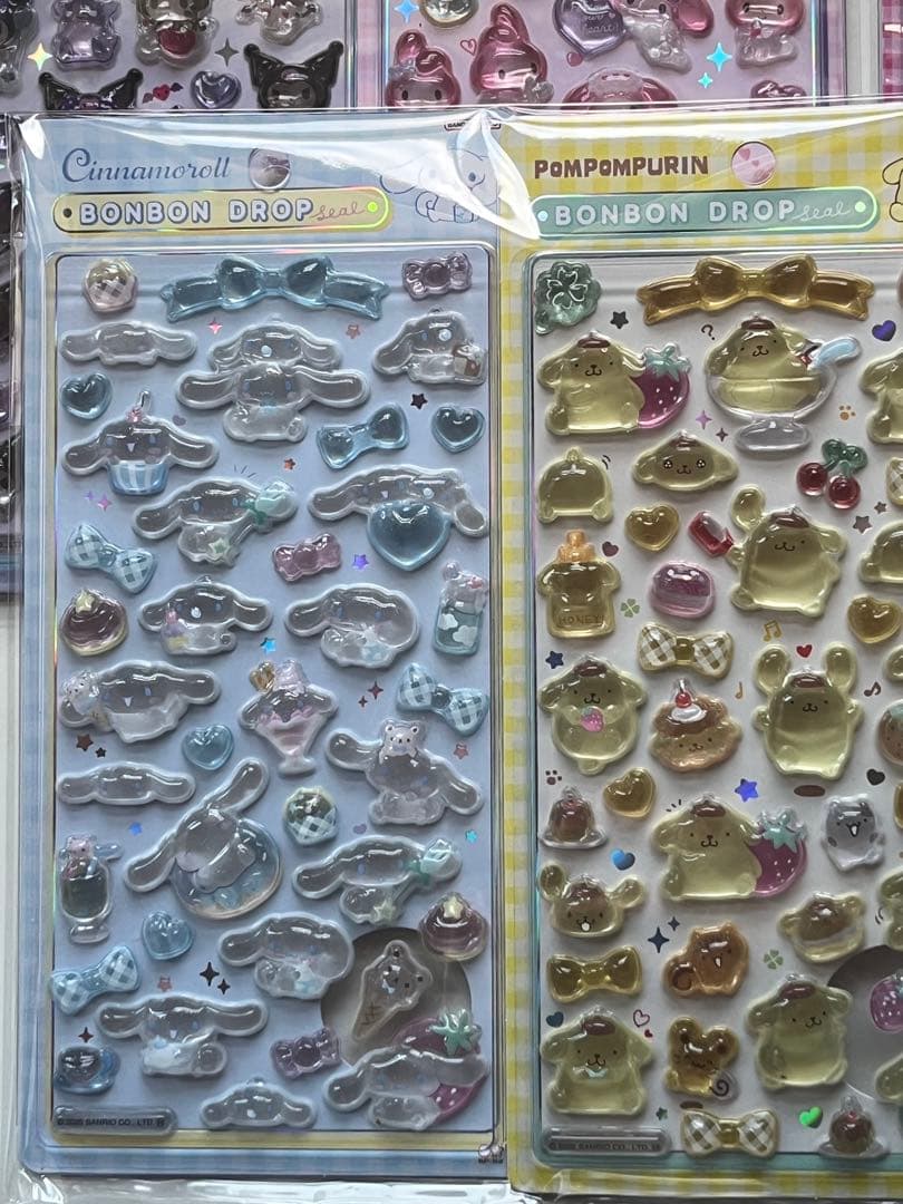 【国内正規品】ボンボンドロップシールサンリオ 7種セット