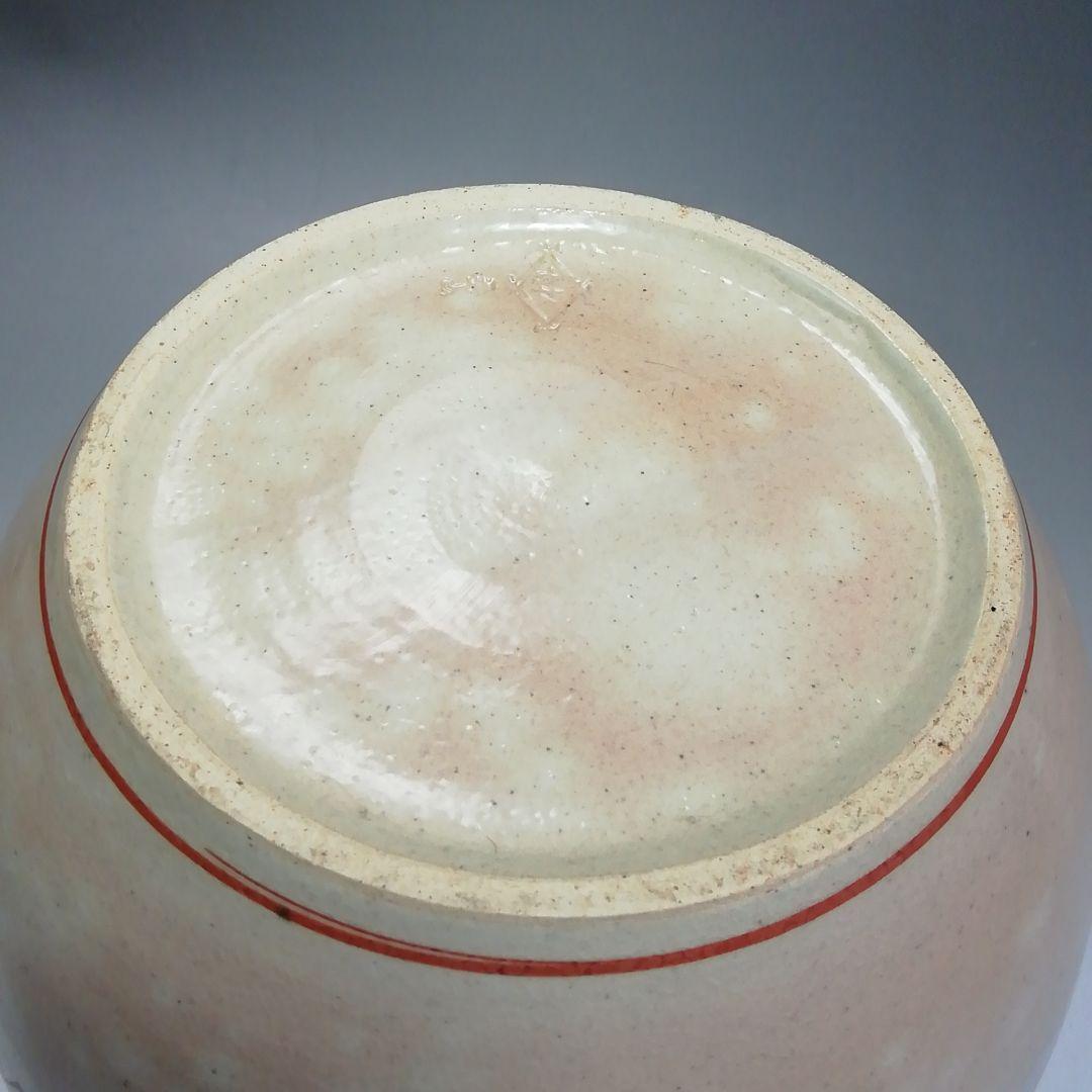 Ｓ４２１　水指　『色絵　雲錦花筏水指』『松古窯　佐久間芳山作』　共箱　茶道具