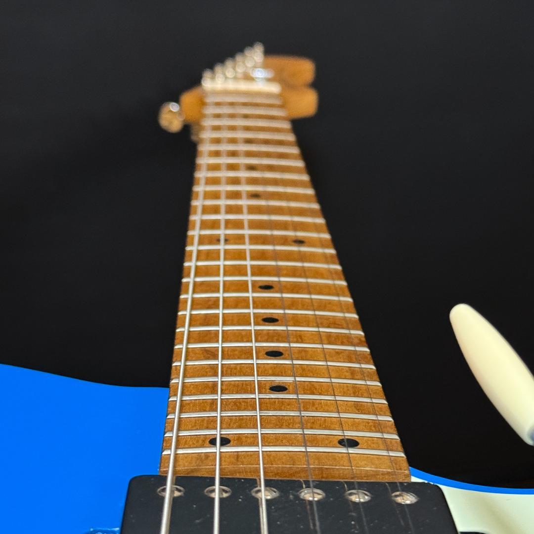 Bacchus TAC24 テレキャスター ブルー オーバーラッカー アーム付き