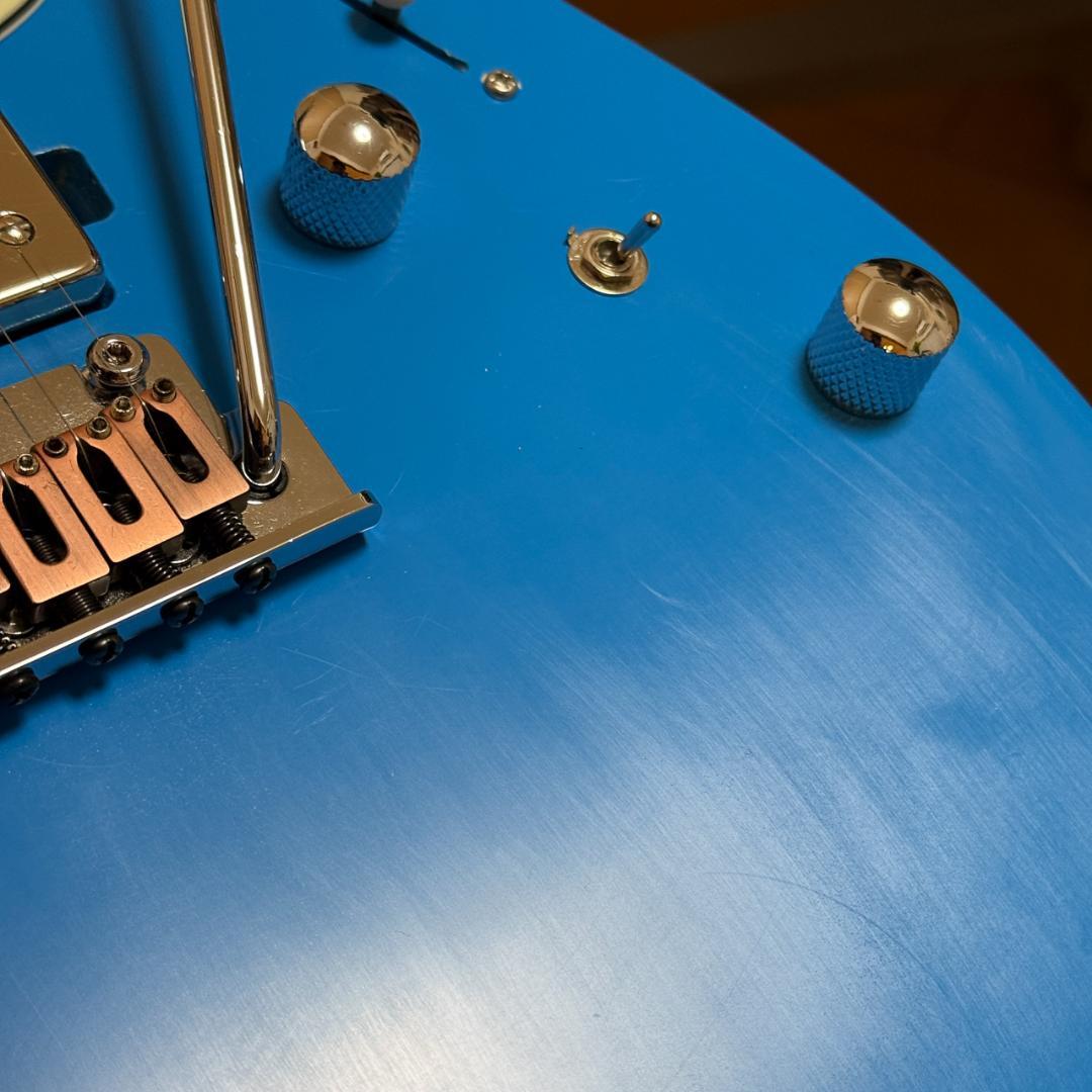 Bacchus TAC24 テレキャスター ブルー オーバーラッカー アーム付き