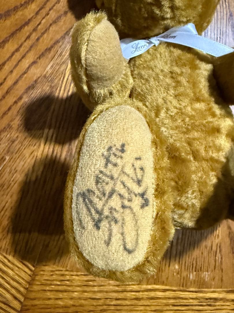 茶色とクリーム色テディベアセット(鈴木雅之サイン入り)