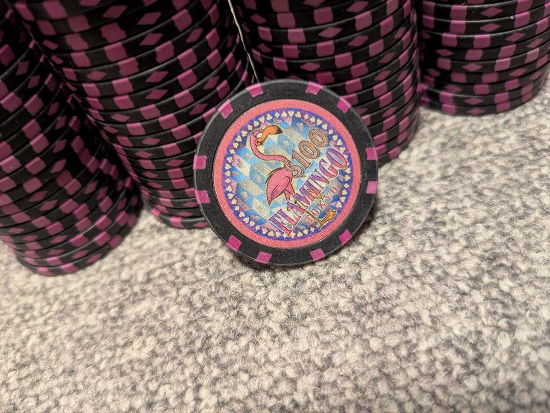 カジノチップ $100表記 100枚 ポーカー ブラックジャック カジノ