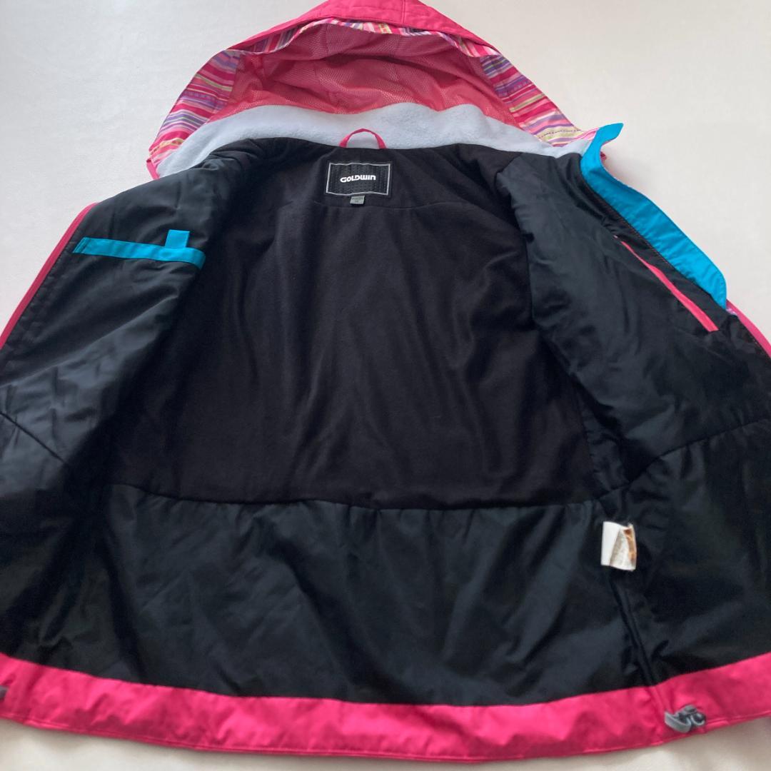 【美品】GOLDWIN　スキーウェア 中綿ジャケット M ピンク フード付き