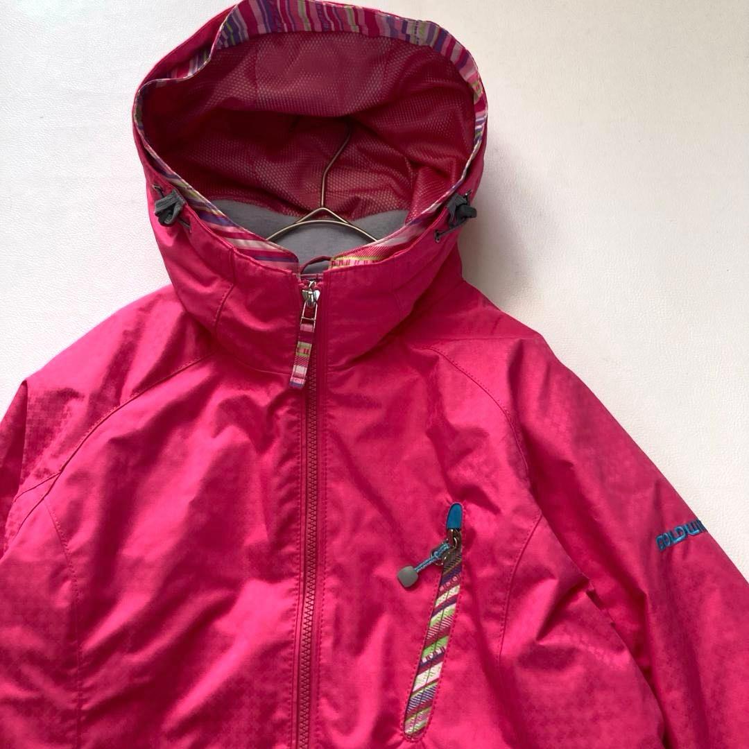 【美品】GOLDWIN　スキーウェア 中綿ジャケット M ピンク フード付き