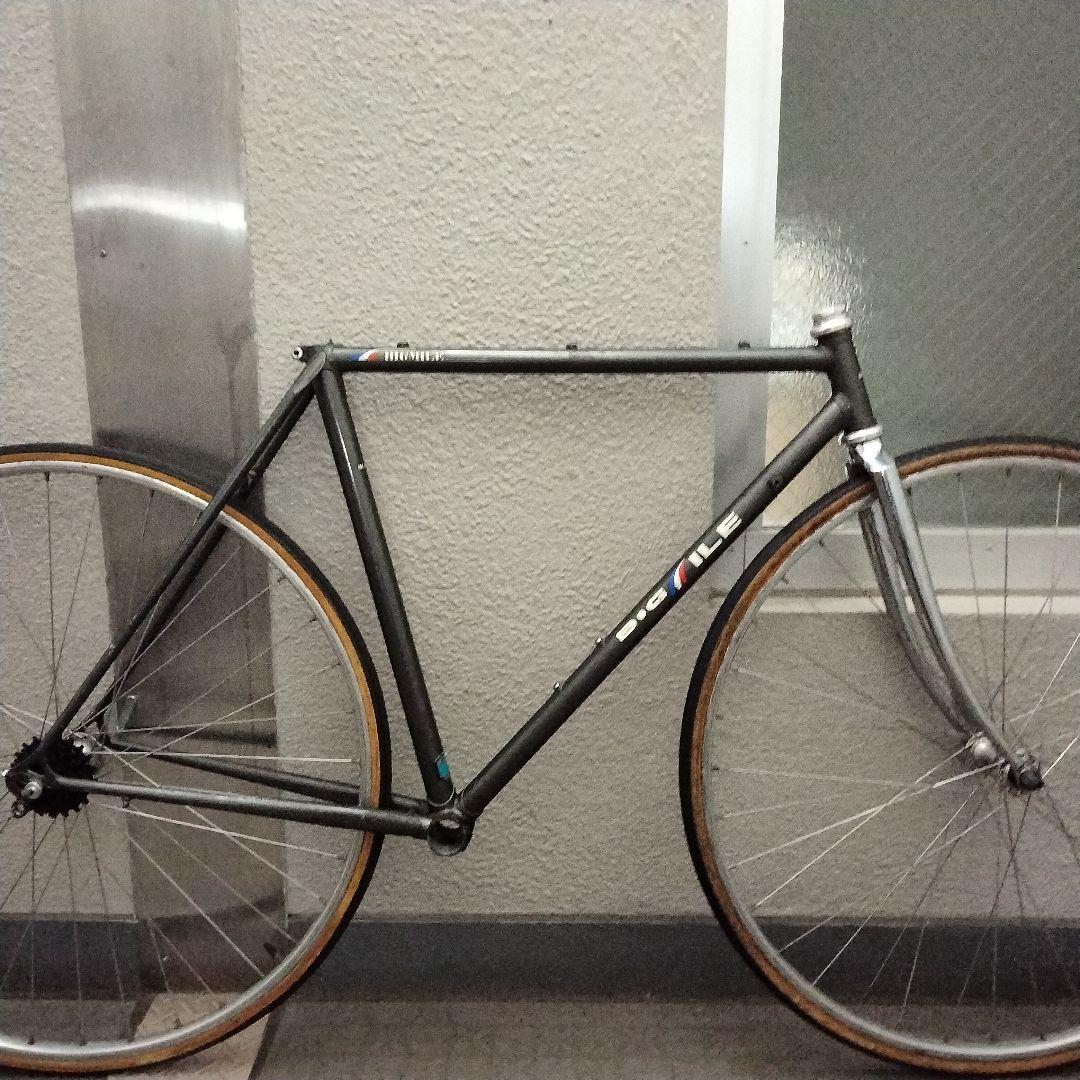 ■格安中古！引取限定■ ヴィンテージ　クロモリ　ロードフレーム　ホイールおまけ付