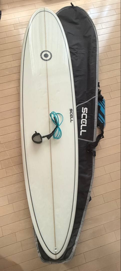 美品★ 7.4ft ミッドレングス　ハードケース　フィン付き【引き取り限定】