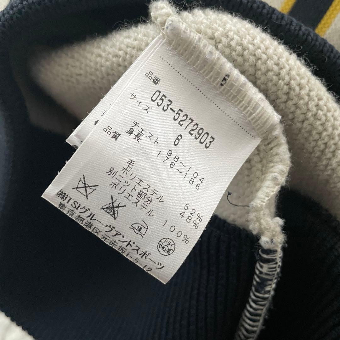 PEARLY GATES 刺繍　セーター　ジャケット　ウエア　日本製　ストライプ