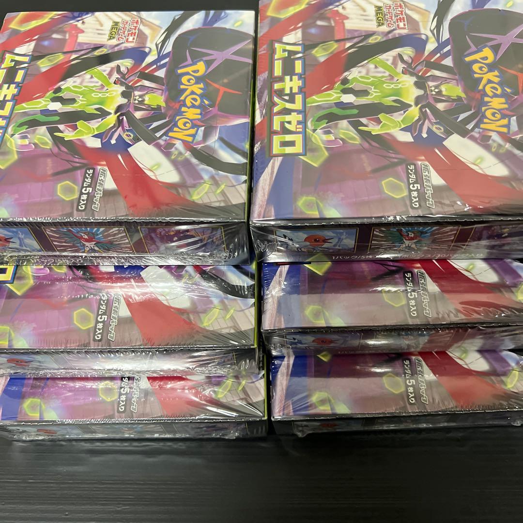 ポケモンカードゲーム　ムニキスゼロシュリンク付き　6BOX