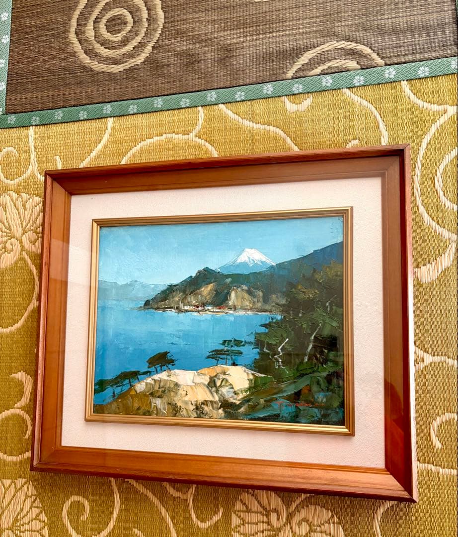 画家森尾孝作品 画題「黄金崎」油絵