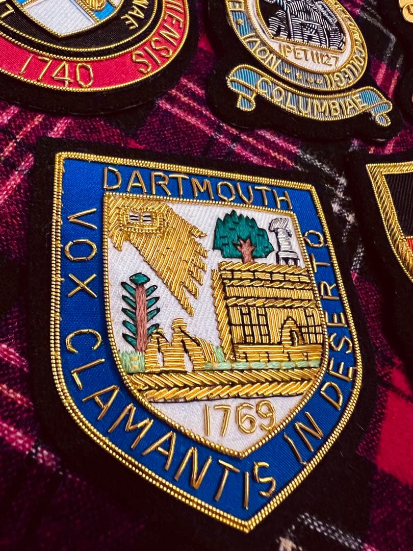 アイビーリーグ校章アメリカ東部8大学ダートマス大学ブレザーエンブレム大変貴重