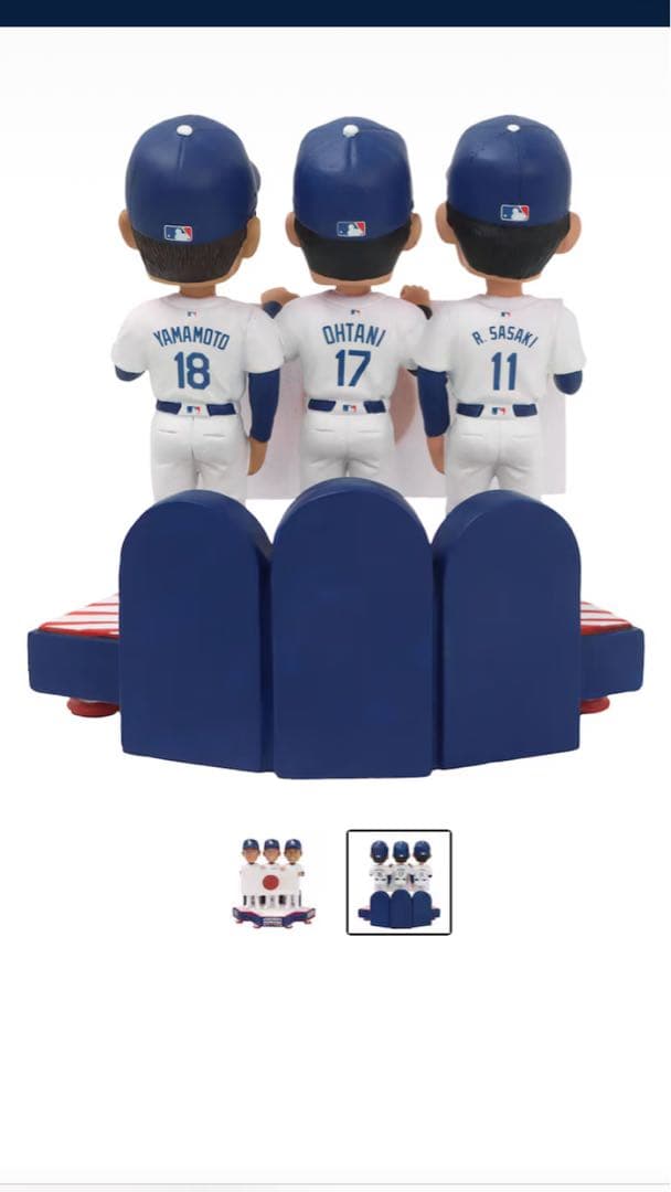 2025ワールドシリーズチャンピオンバブルヘッド大谷翔平・山本由伸・佐々木朗希